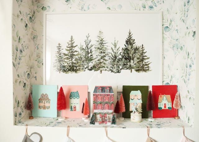Christmas decoration made by paper crafting